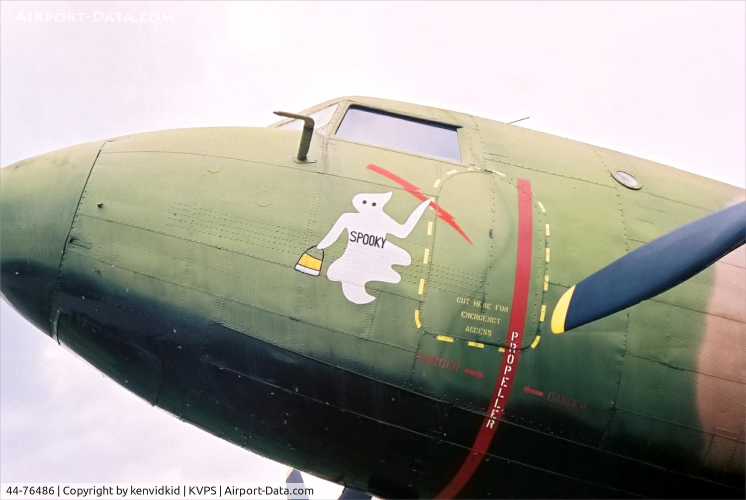 44-76486, 1944 Douglas C-47B-25-DK (R4D-7) Skytrain C/N 16070, At the Eglin Memorial Air Park.