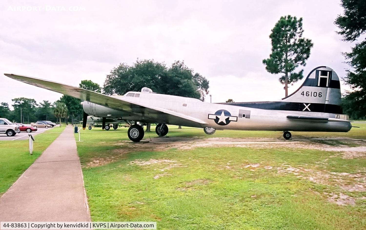 44-83863, 1944 Boeing B-17G-95-DL Flying Fortress C/N 32504, At the Eglin Memorial Air Park.