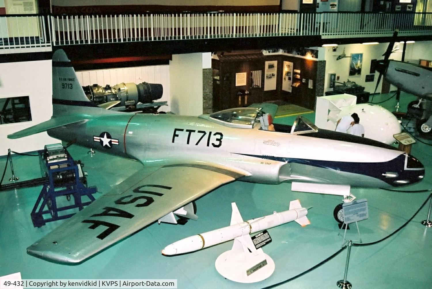 49-432, 1949 Lockheed F-80C-10-LO Shooting Star C/N 080-2176, At the Eglin Memorial Air Park.
