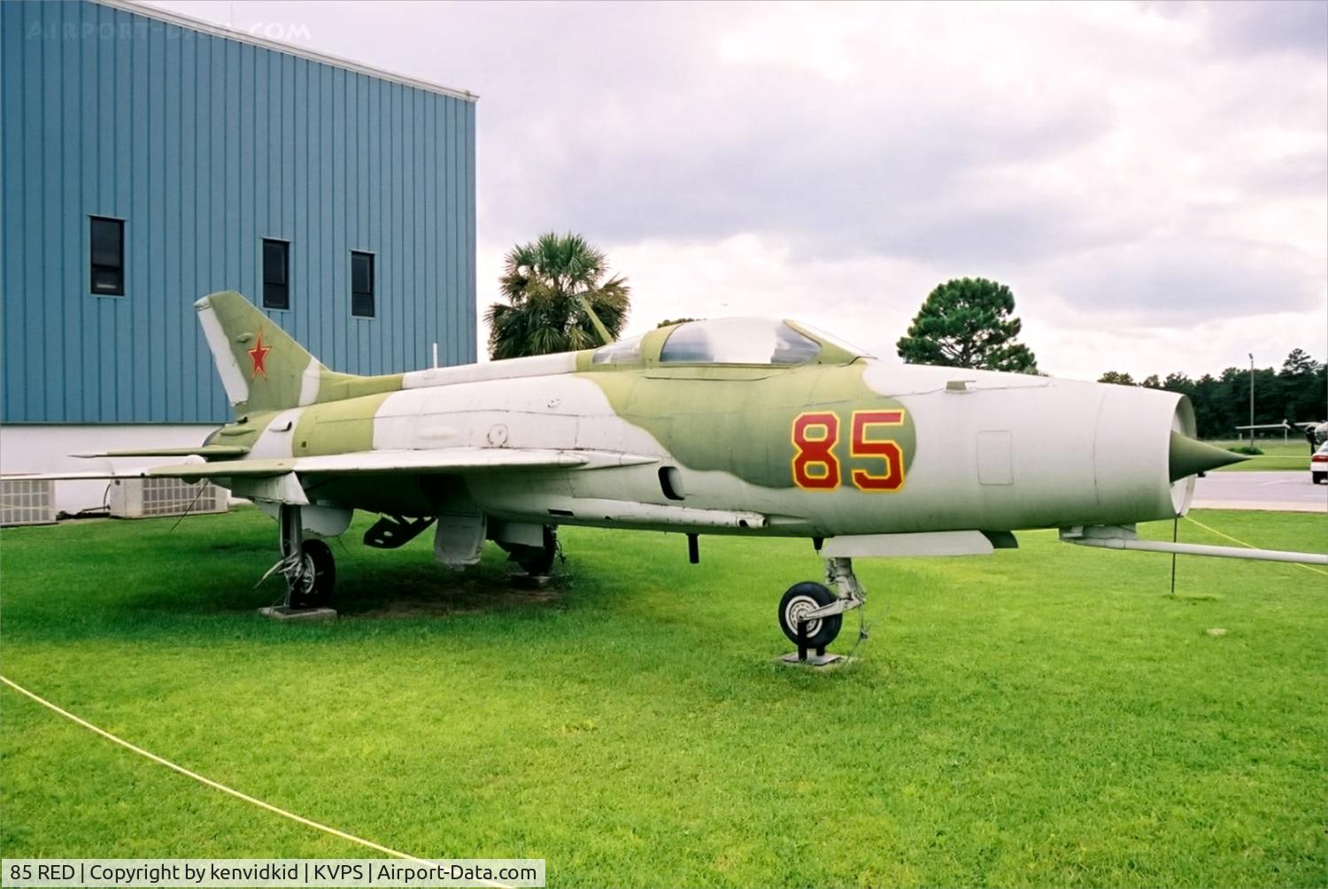 85 RED, Mikoyan-Gurevich MiG-21F-13 C/N Not found 21067, At the Eglin Memorial Air Park.