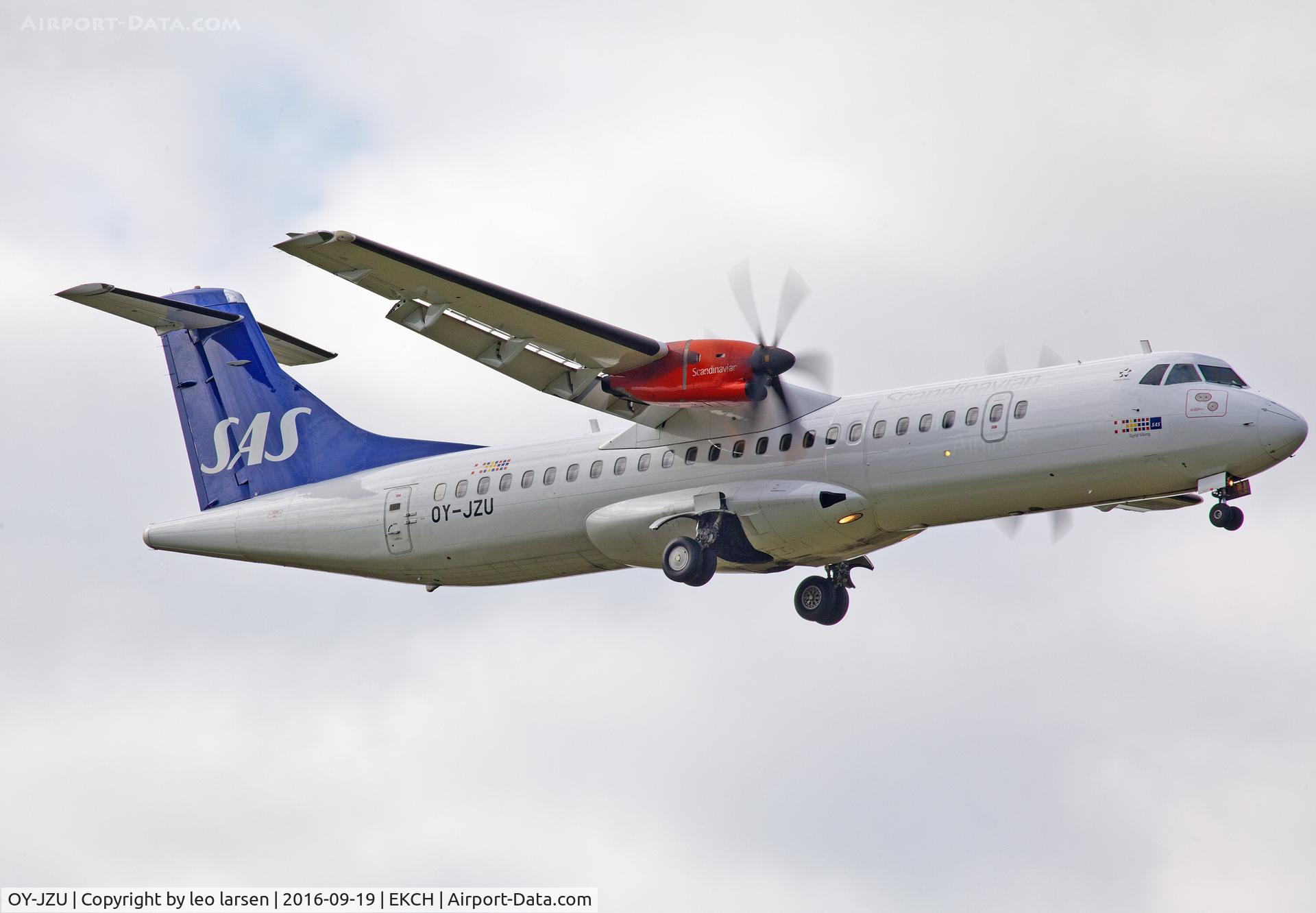 OY-JZU, 2005 ATR 72-212A C/N 723, Copenhagen 19.9.16
