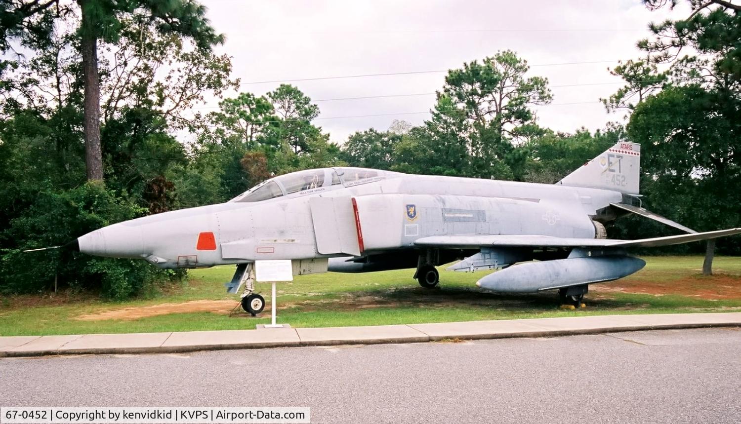 67-0452, 1967 McDonnell RF-4C-34-MC Phantom II C/N 3003, At the Eglin Memorial Air Park.