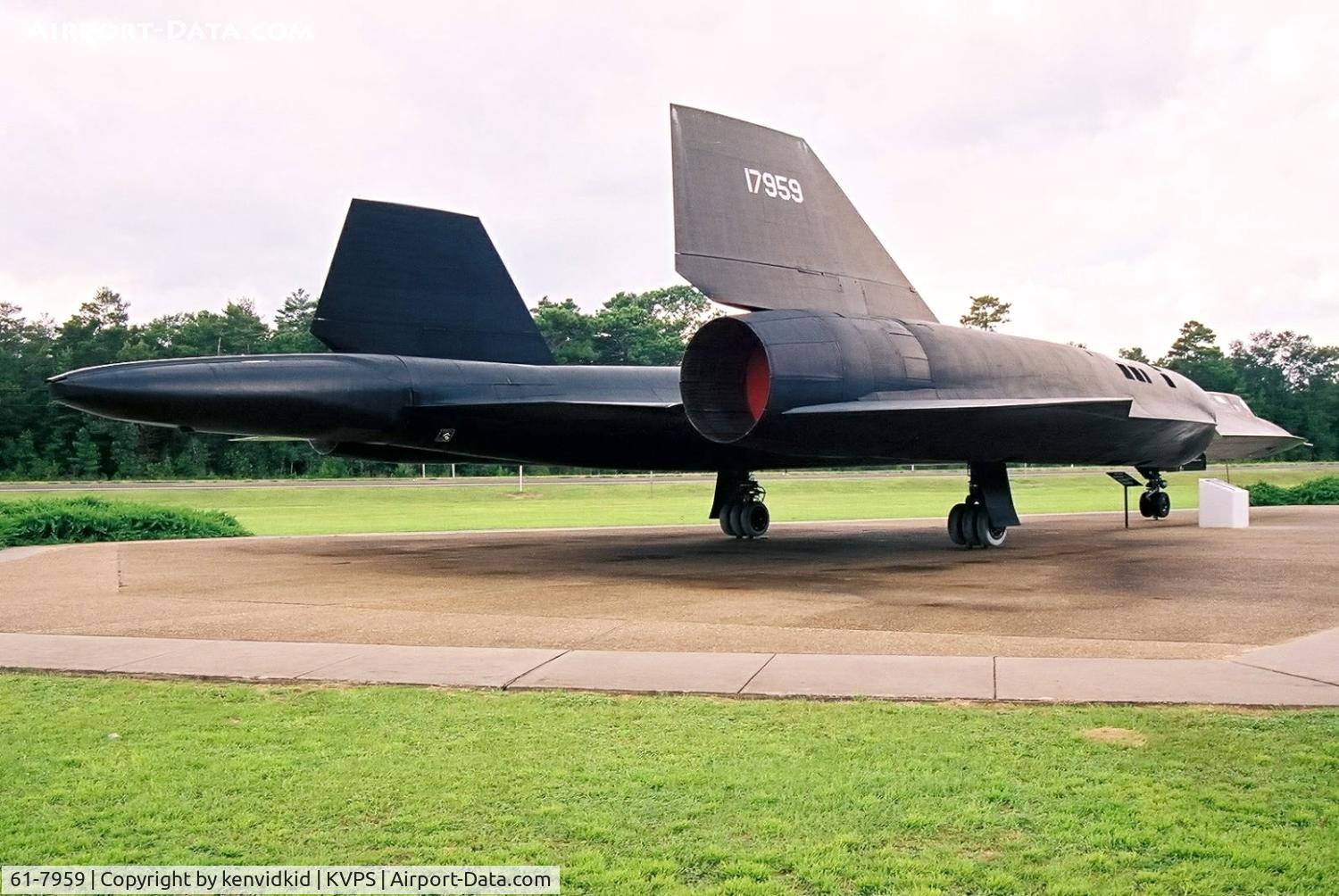 61-7959, 1961 Lockheed SR-71A Blackbird C/N 2010, At the Eglin Memorial Air Park.