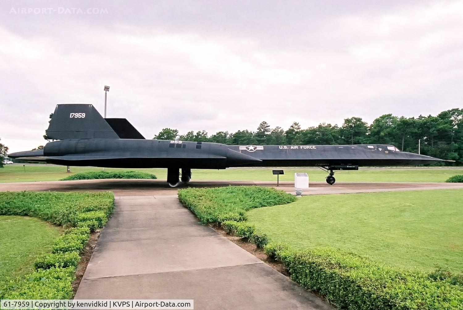 61-7959, 1961 Lockheed SR-71A Blackbird C/N 2010, At the Eglin Memorial Air Park.