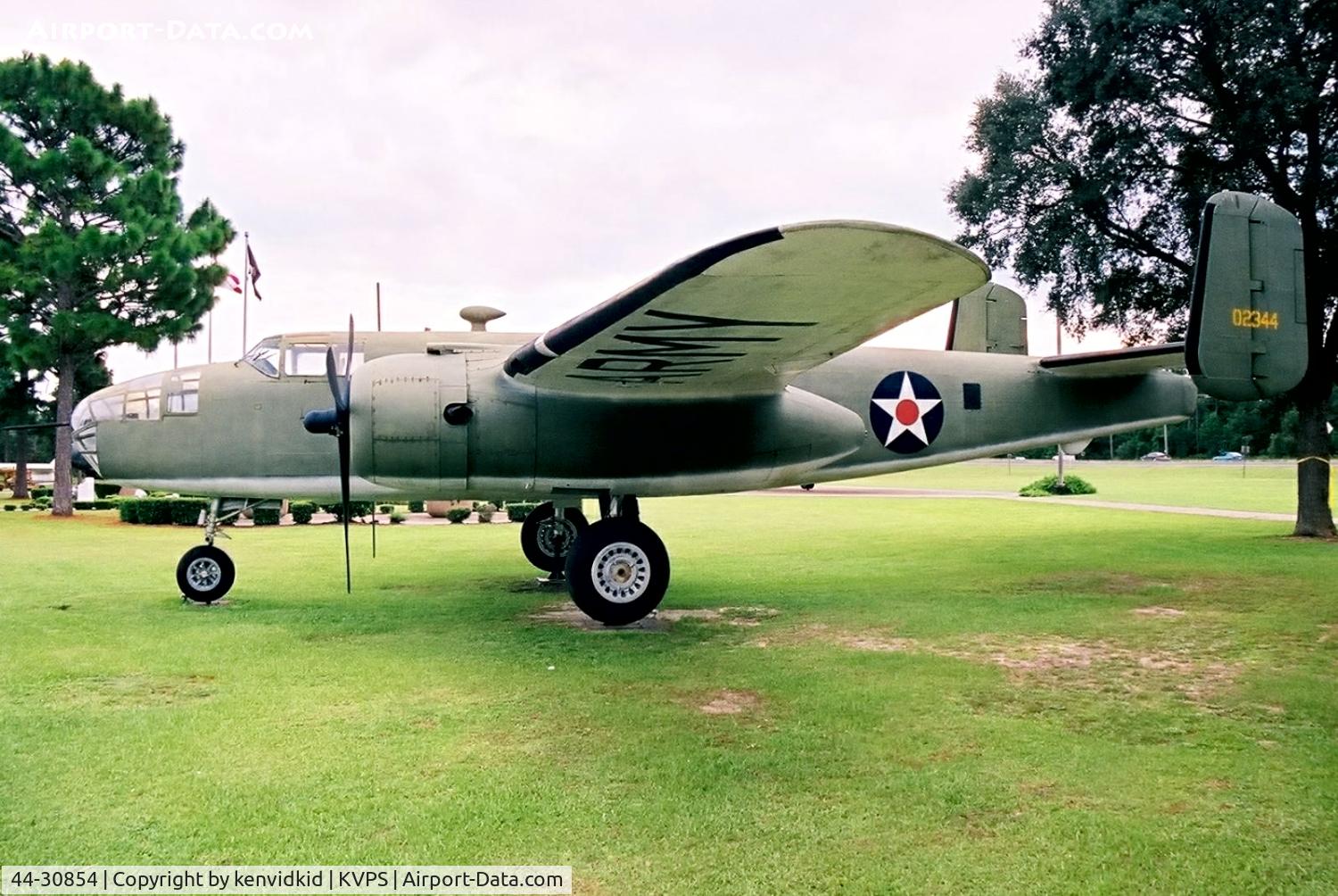 44-30854, 1944 North American TB-25N-25/27-NC Mitchell C/N 108-34129, At the Eglin Memorial Air Park.