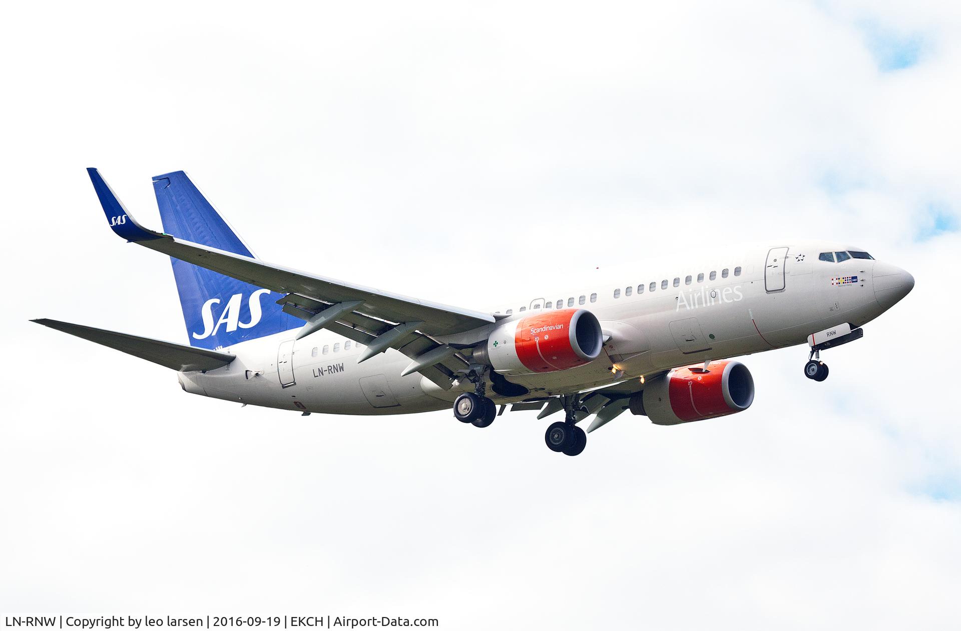 LN-RNW, 2010 Boeing 737-783 C/N 34549, Copenhagen 19.9.16