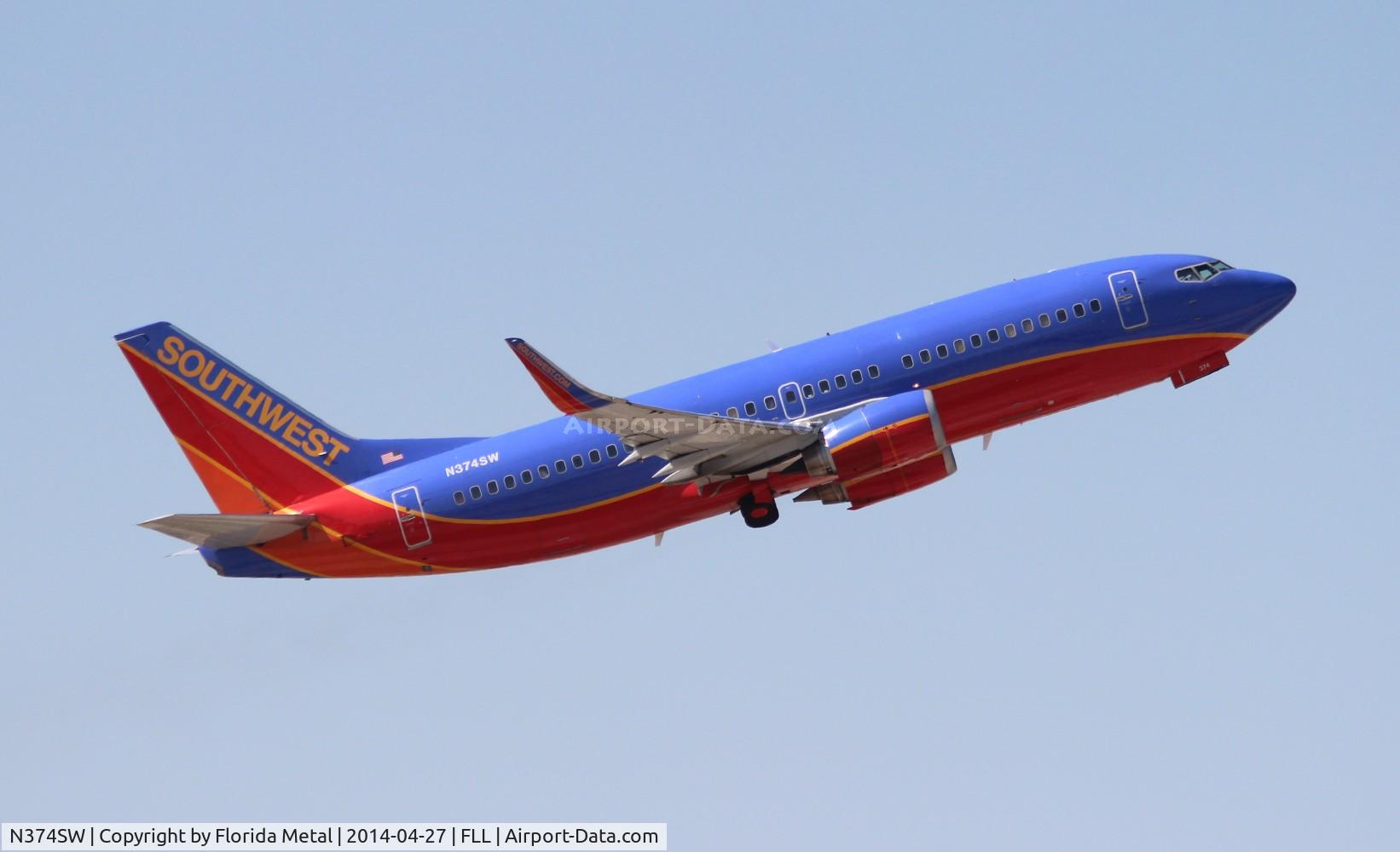 N374SW, 1993 Boeing 737-3H4 C/N 26582, Southwest