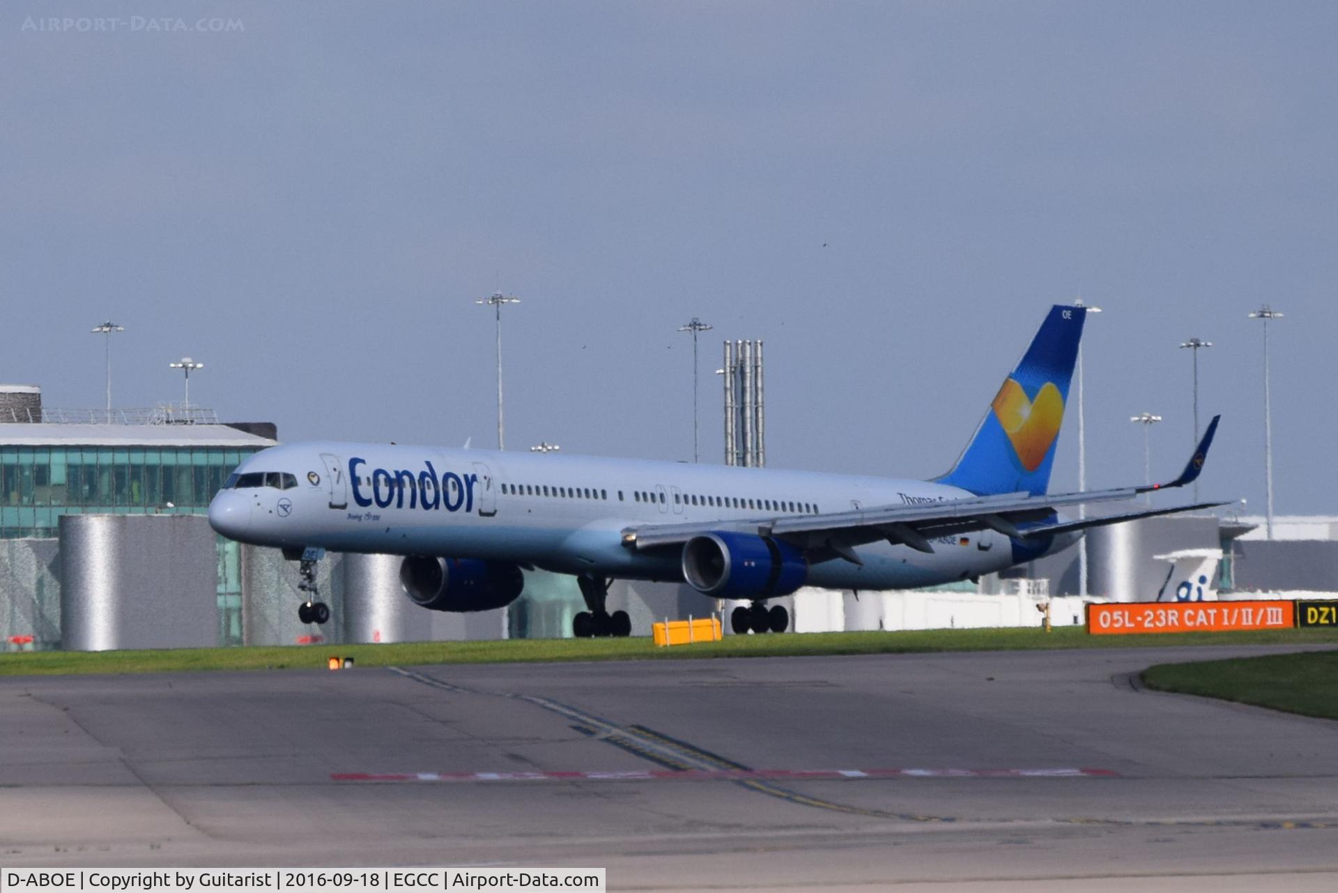 D-ABOE, 1999 Boeing 757-330 C/N 29012, At Manchester