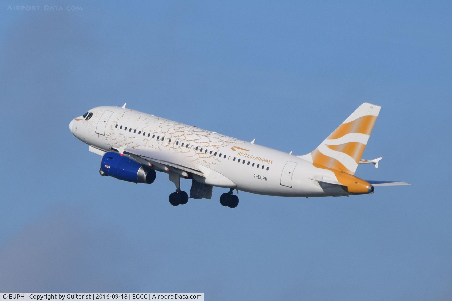 G-EUPH, 2000 Airbus A319-131 C/N 1225, At Manchester