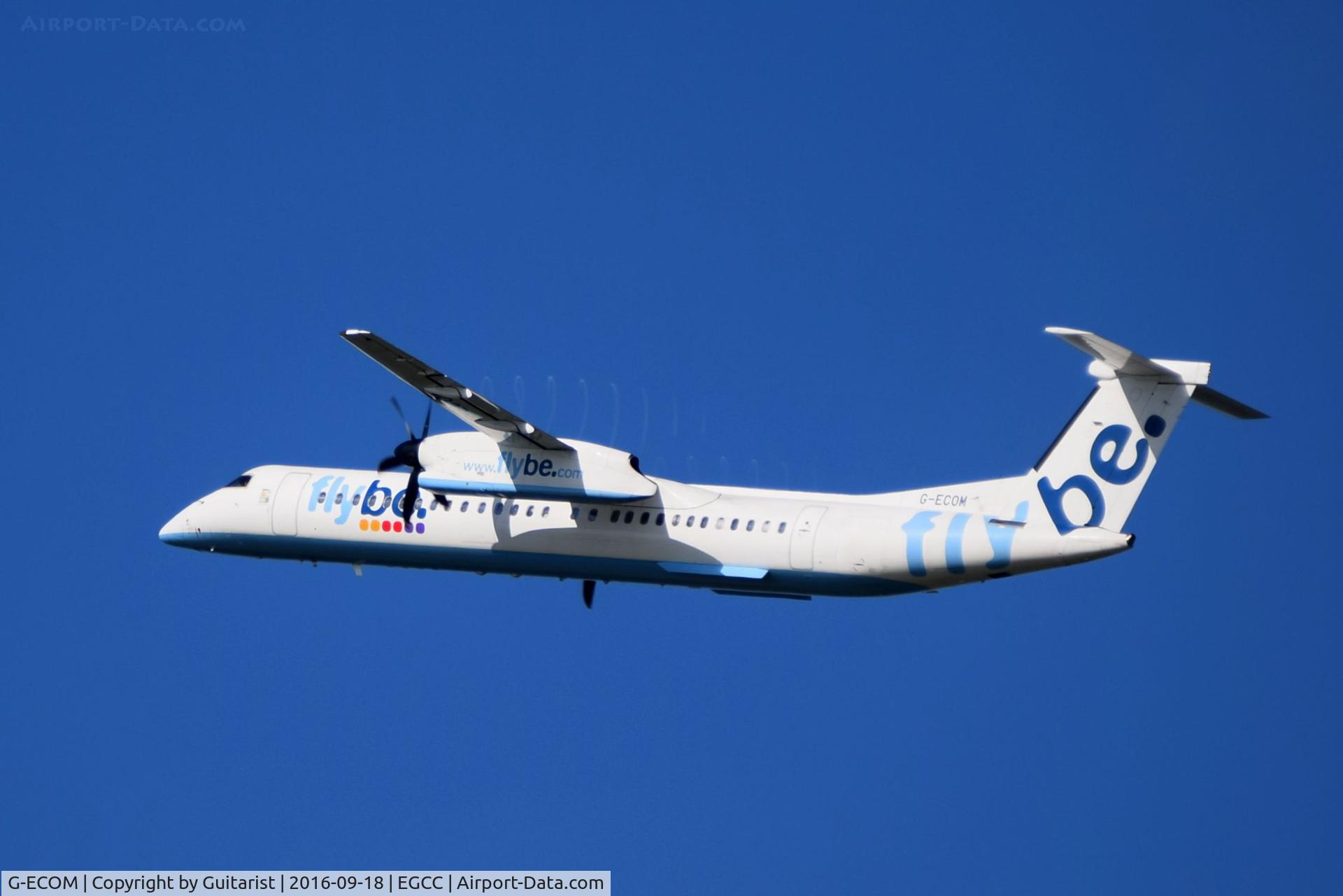 G-ECOM, 2008 De Havilland Canada DHC-8-402Q Dash 8 C/N 4233, At Manchester