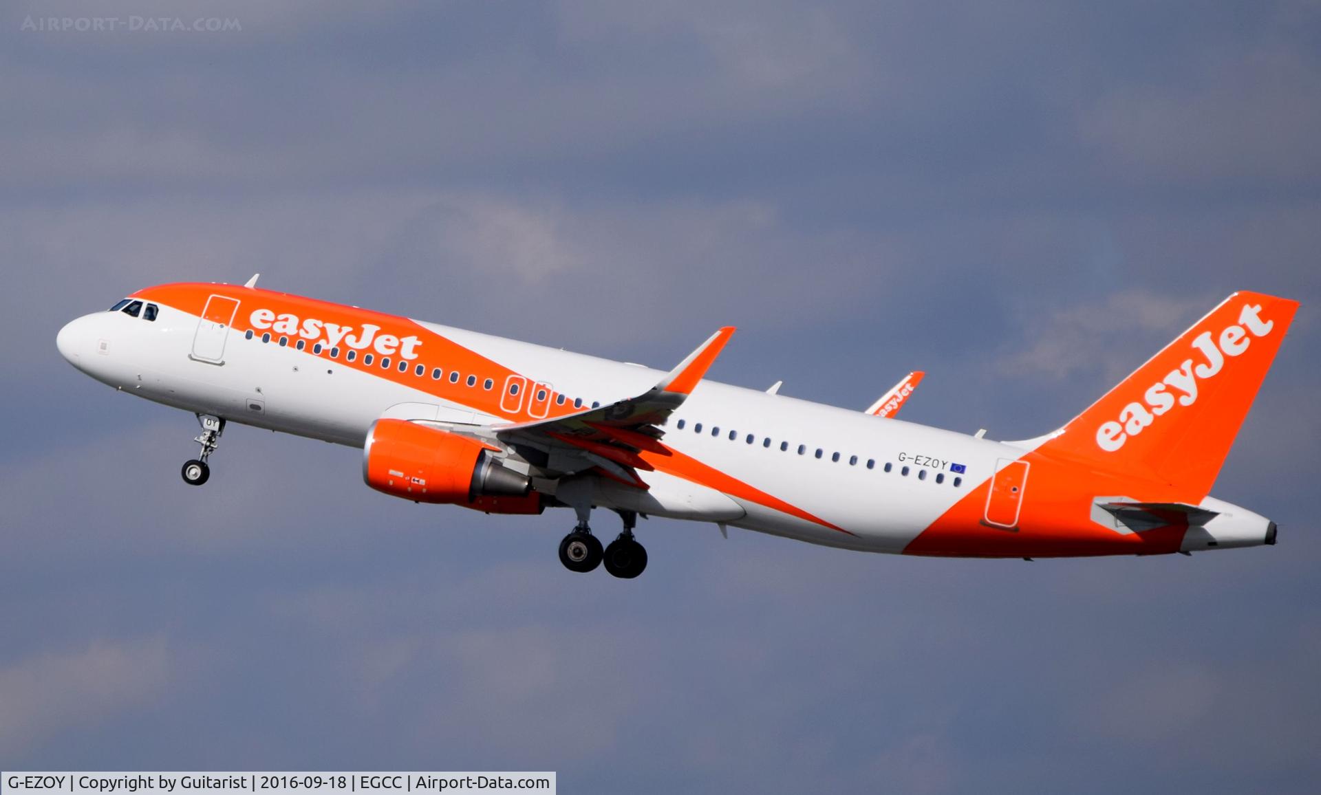 G-EZOY, 2015 Airbus A320-214 C/N 6885, At Manchester