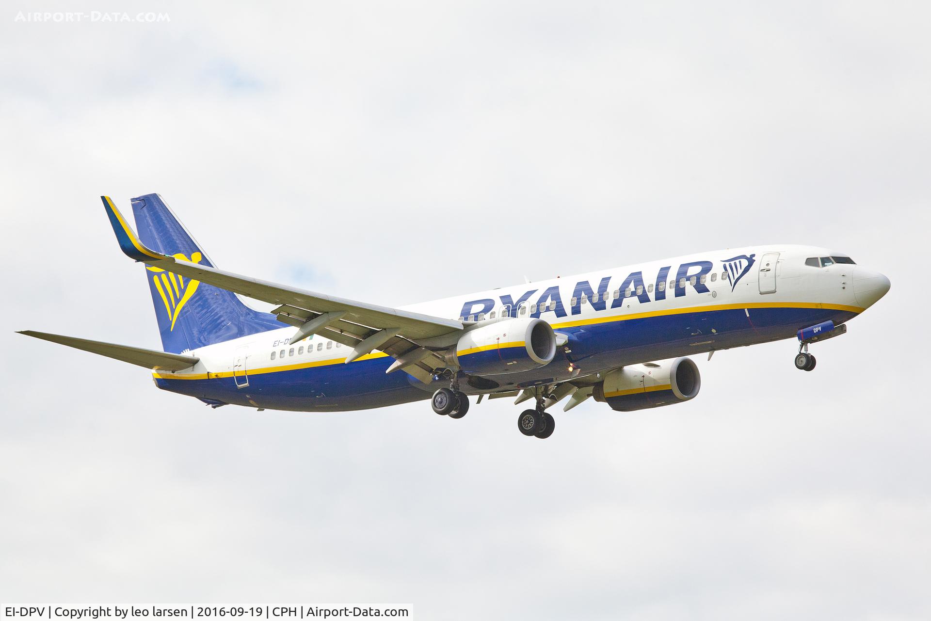 EI-DPV, 2007 Boeing 737-8AS C/N 35551, Copenhagen 19.9.16