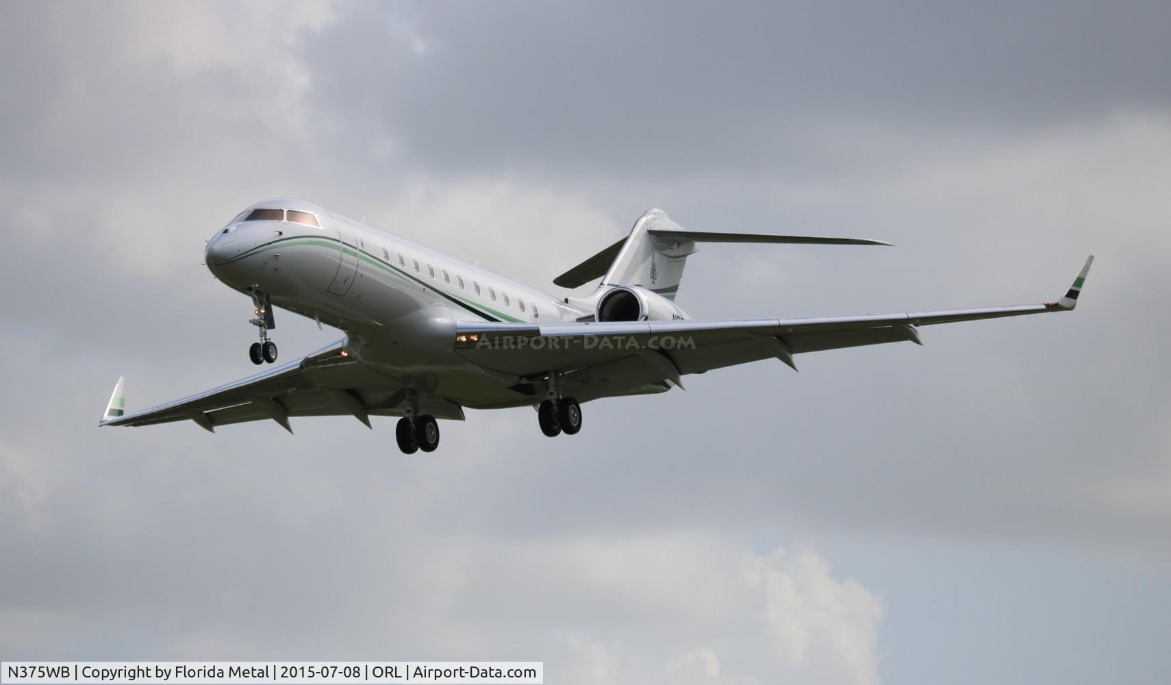N375WB, 2008 Bombardier BD-700-1A11 Global 5000 C/N 9288, Global 5000