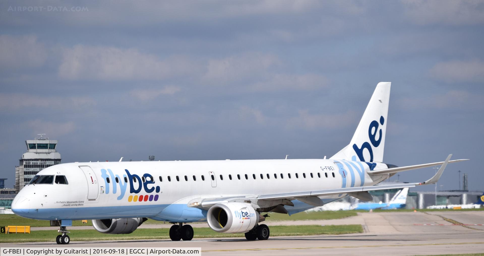 G-FBEI, 2007 Embraer 195LR (ERJ-190-200LR) C/N 19000143, At Manchester