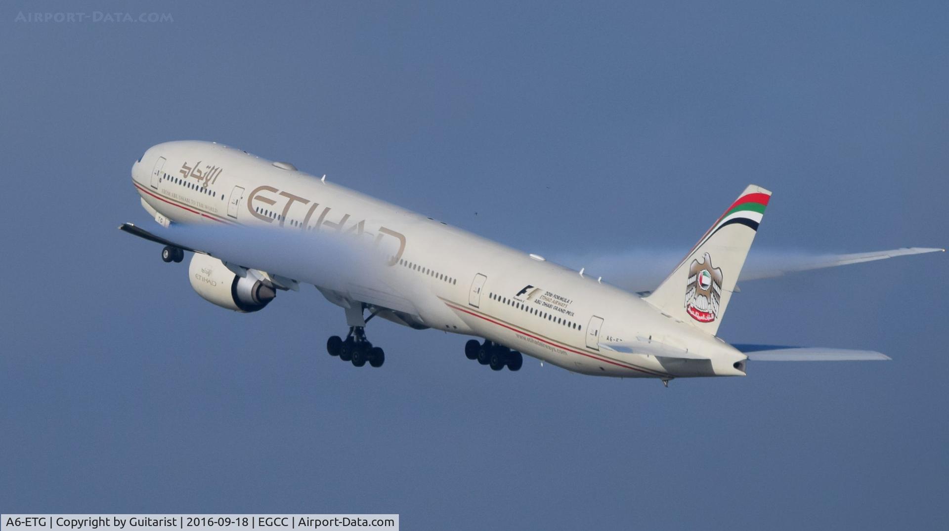 A6-ETG, 2011 Boeing 777-3FX/ER C/N 39681, At Manchester