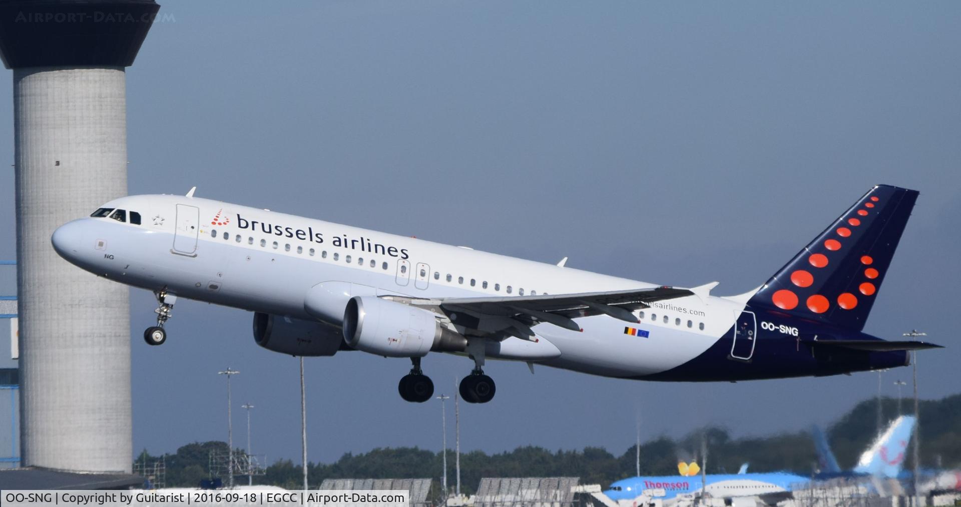 OO-SNG, 2002 Airbus A320-214 C/N 1885, At Manchester