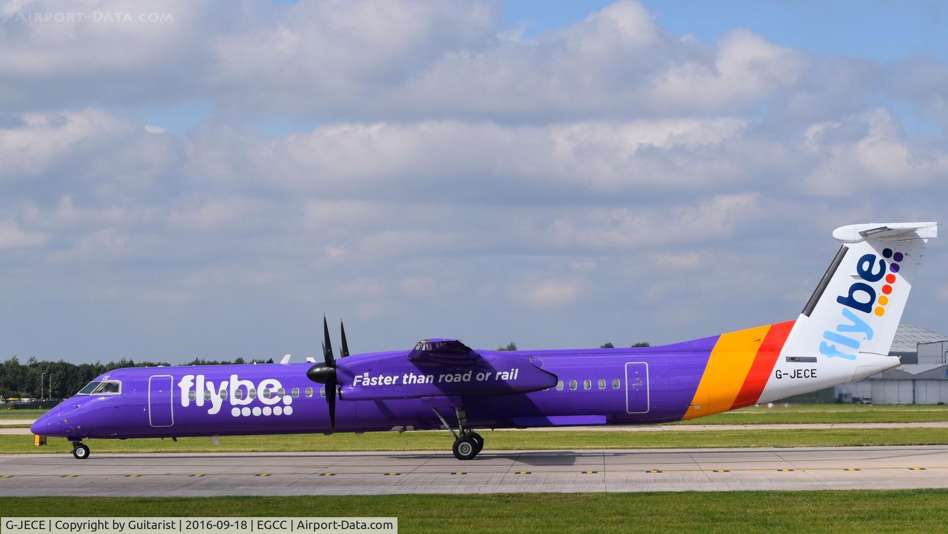 G-JECE, 2004 De Havilland Canada DHC-8-402Q Dash 8 C/N 4094, At Manchester