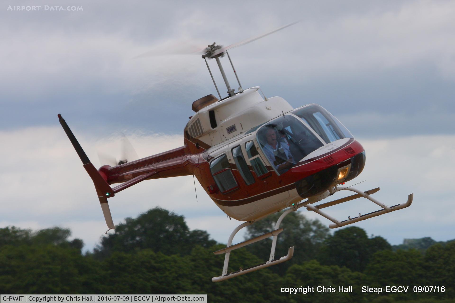 G-PWIT, 1978 Bell 206L-1 LongRanger II C/N 45193, at Sleap