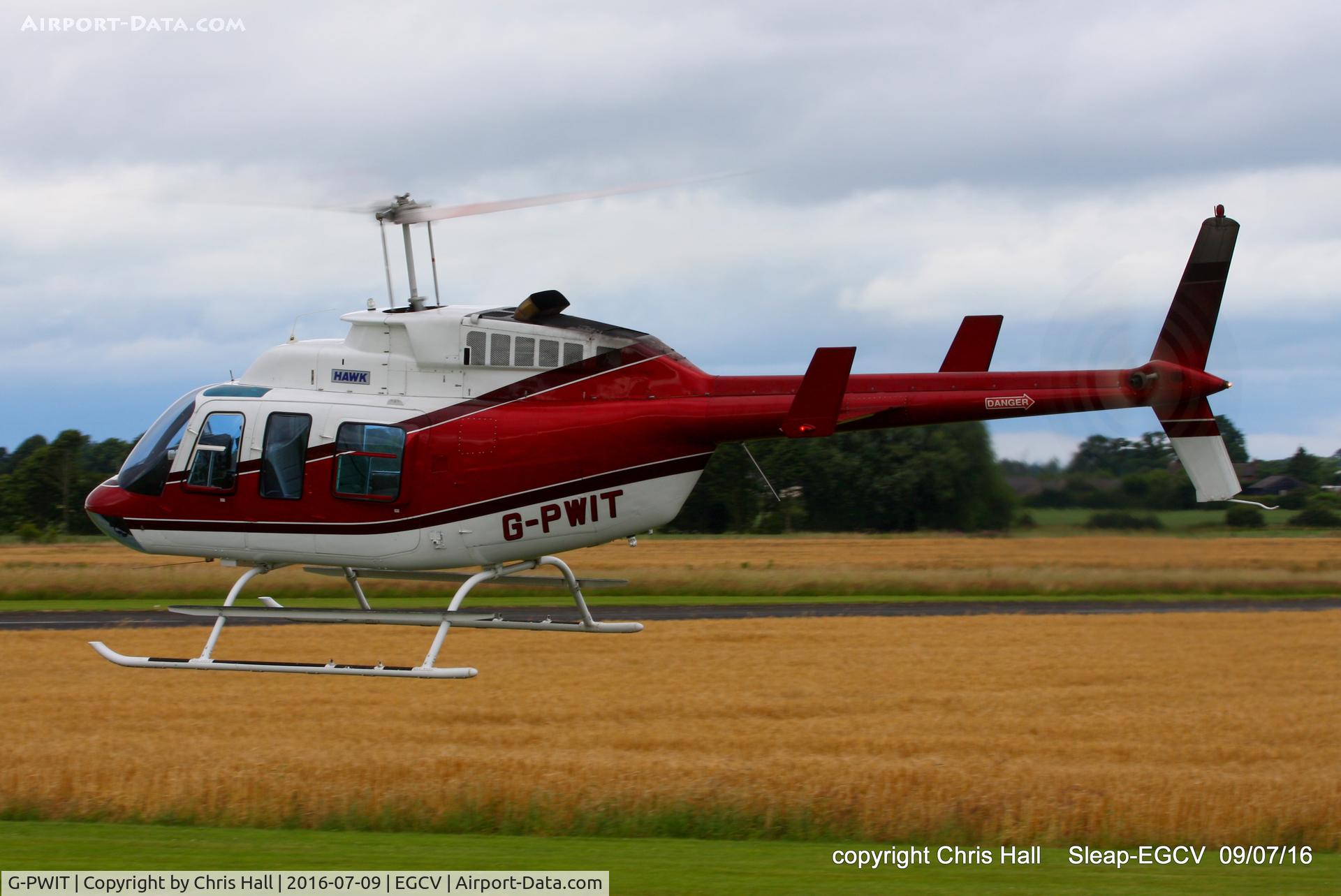 G-PWIT, 1978 Bell 206L-1 LongRanger II C/N 45193, at Sleap