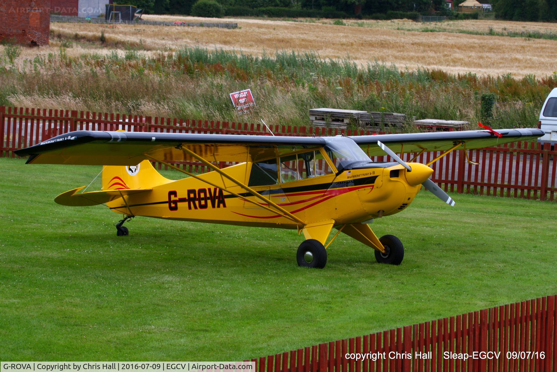 G-ROVA, 2016 Aviat A-1B Husky C/N NF0008, at Sleap