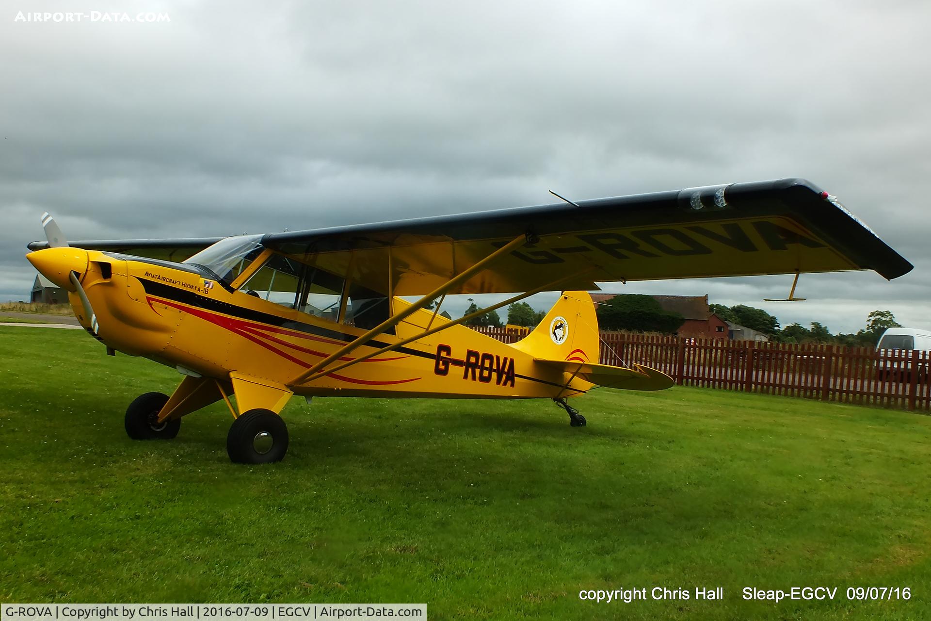 G-ROVA, 2016 Aviat A-1B Husky C/N NF0008, at Sleap