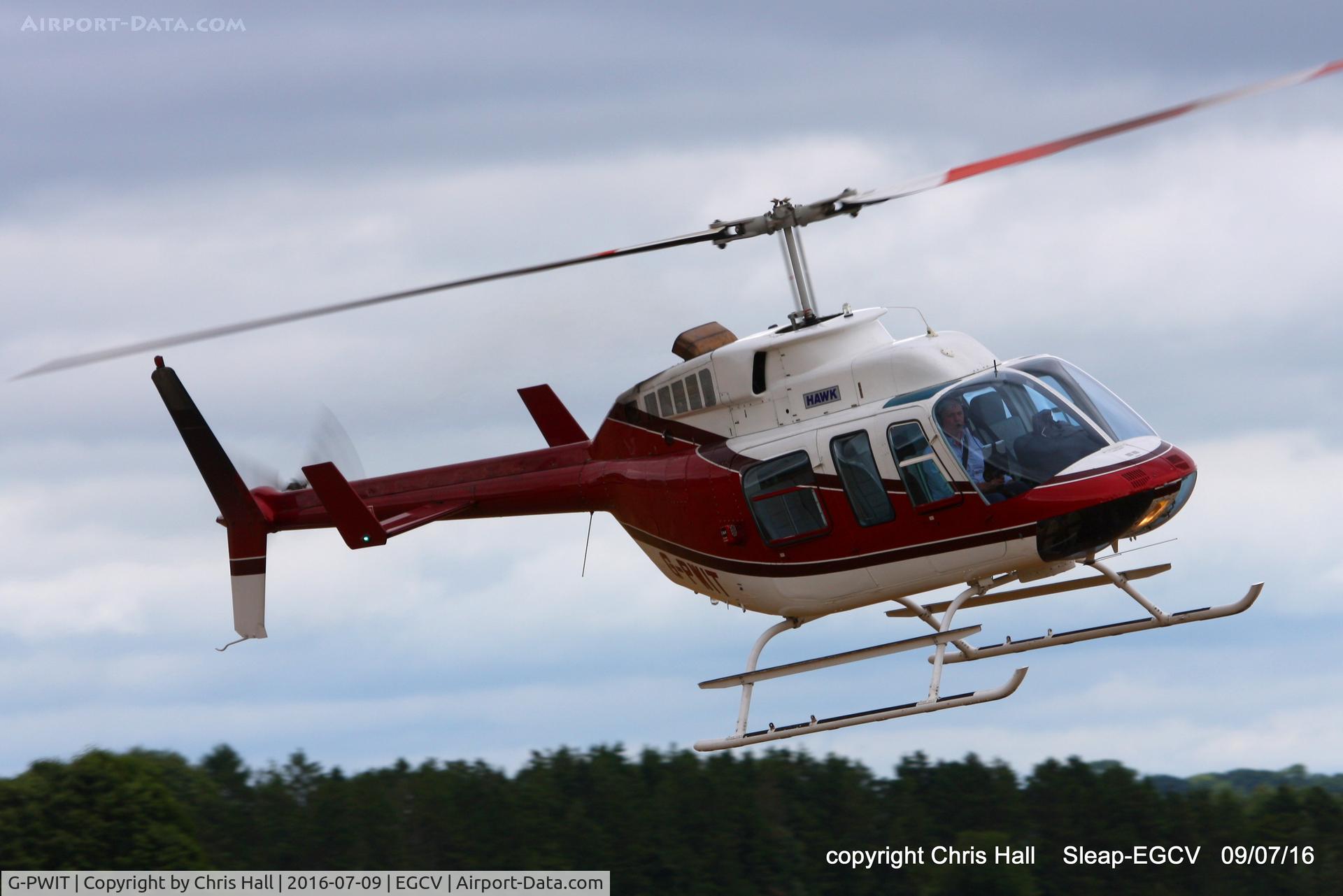 G-PWIT, 1978 Bell 206L-1 LongRanger II C/N 45193, at Sleap