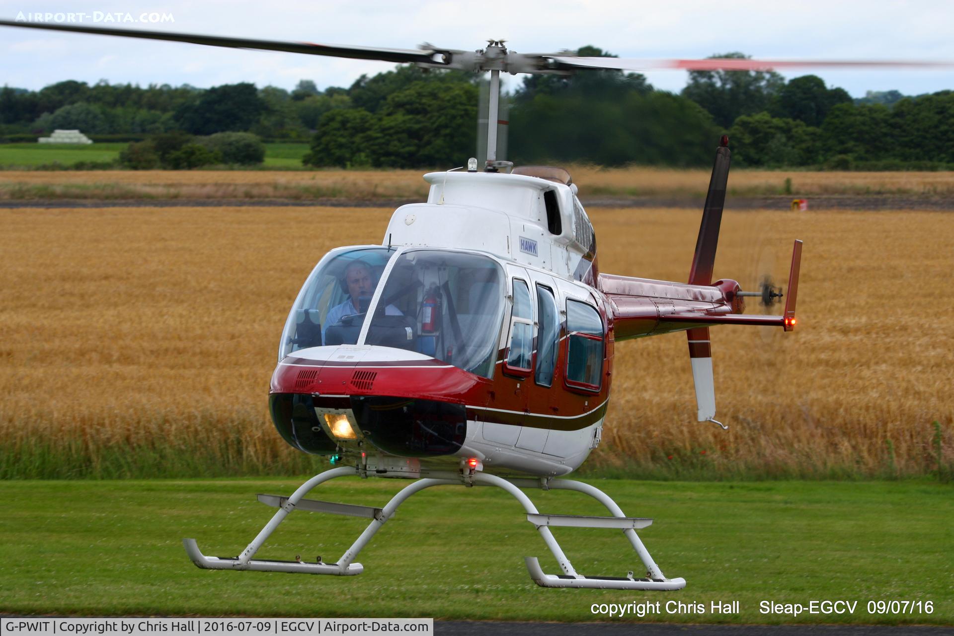G-PWIT, 1978 Bell 206L-1 LongRanger II C/N 45193, at Sleap