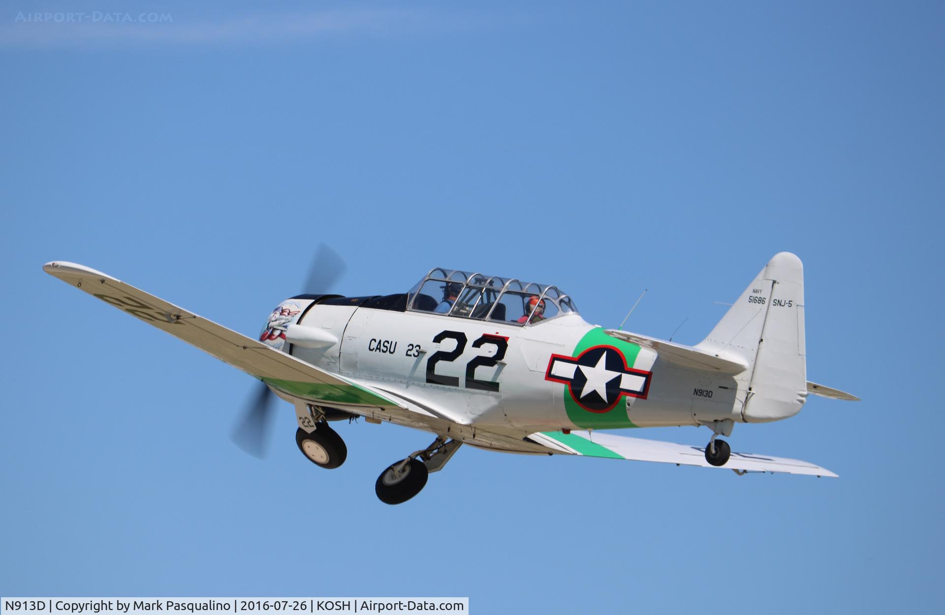 N913D, 1960 North American SNJ-5 Texan C/N 51686, North American SNJ-5