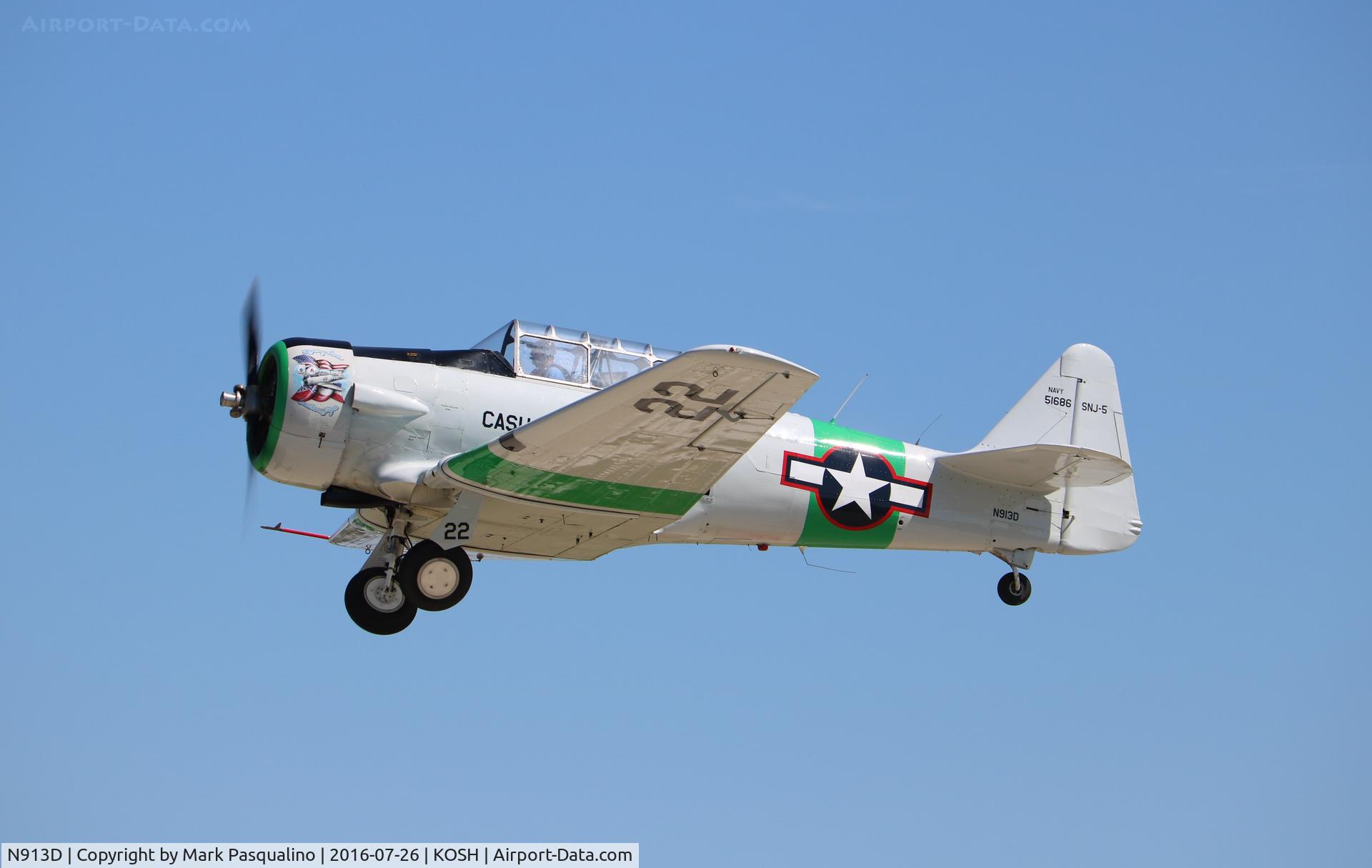 N913D, 1960 North American SNJ-5 Texan C/N 51686, North American SNJ-5