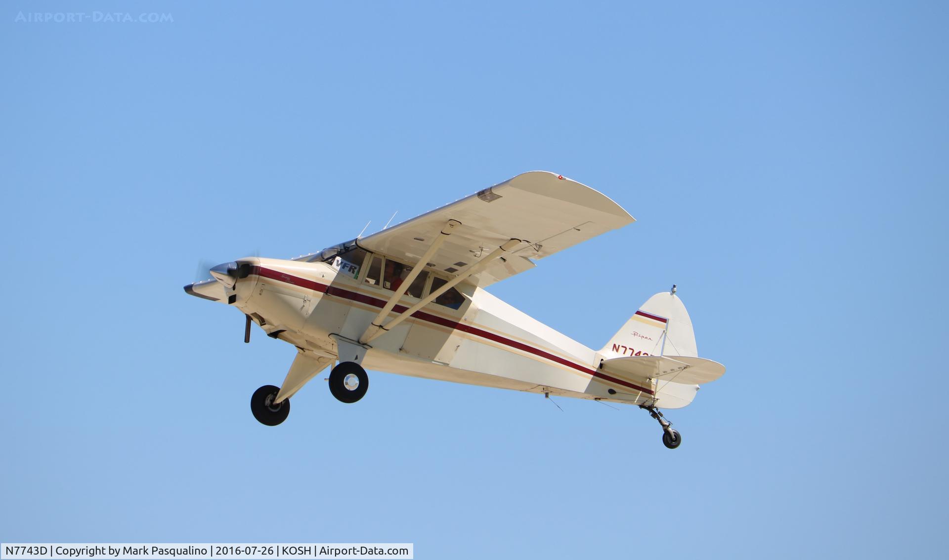 N7743D, 1957 Piper PA-22-150 Tri-Pacer C/N 22-5422, Piper PA-22-150