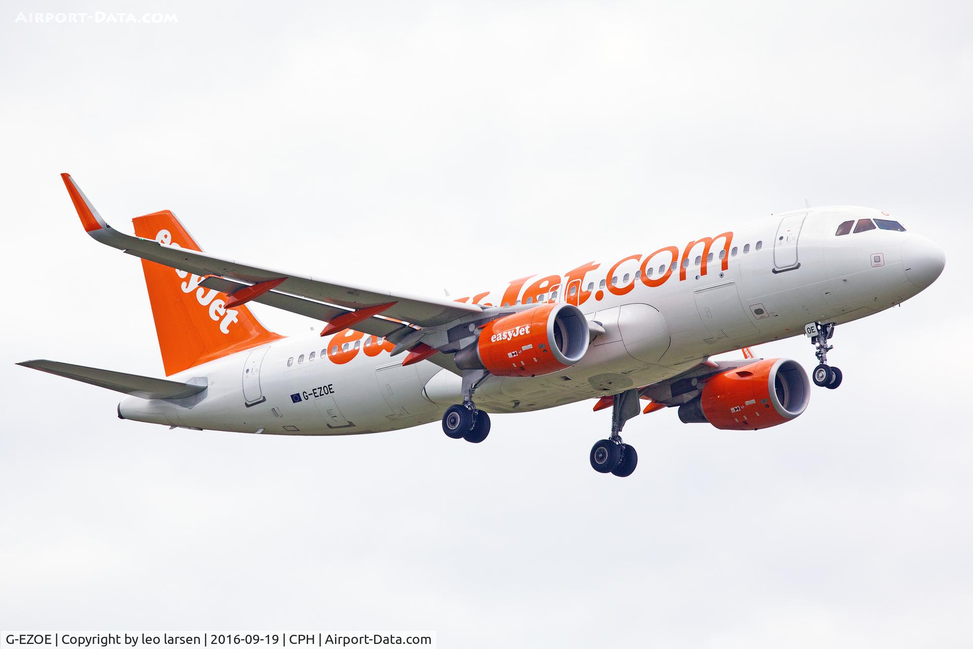 G-EZOE, 2015 Airbus A320-214 C/N 6509, Copenhagen 19.9.16