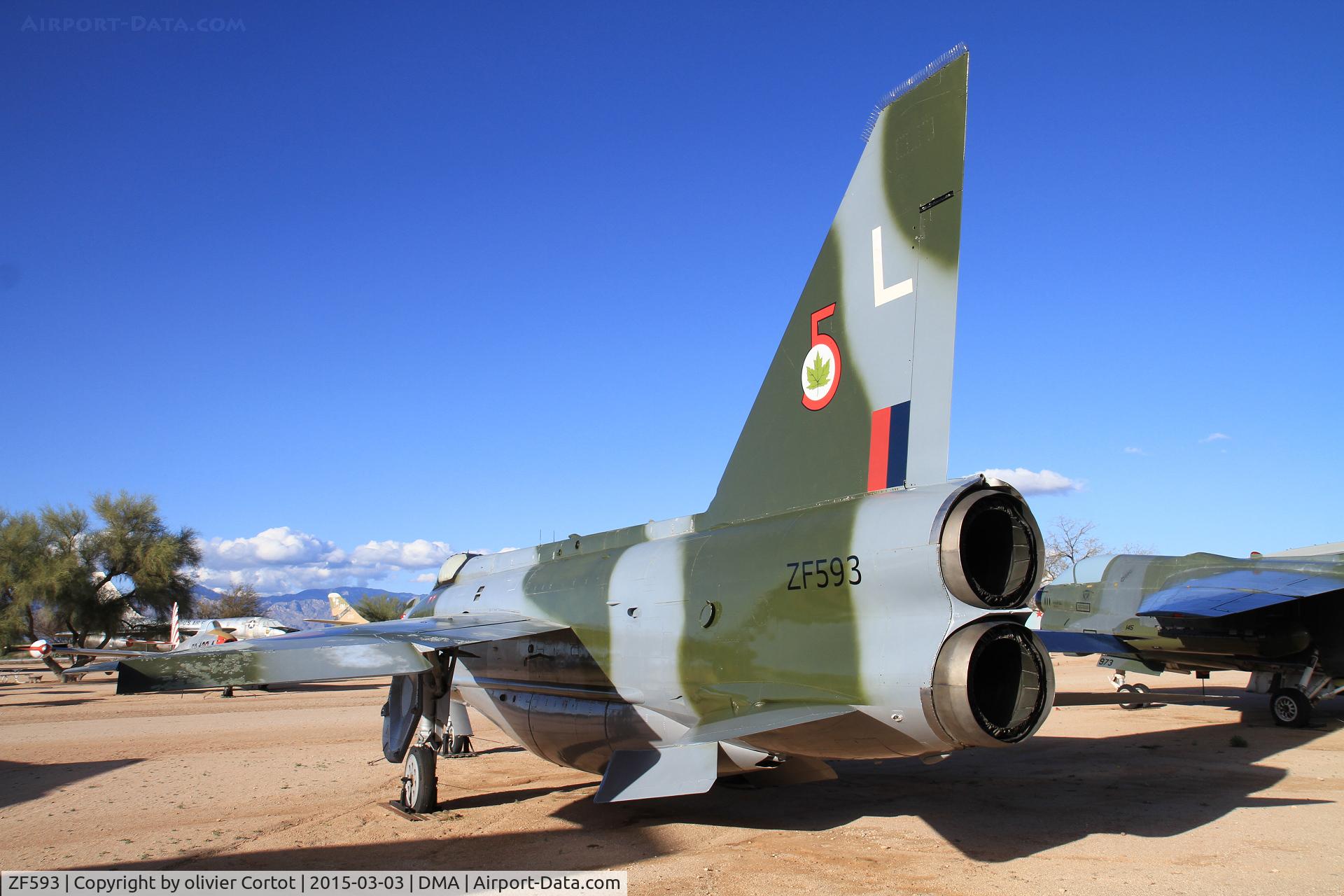 ZF593, 1968 English Electric Lightning F.53 C/N 95298, fresh paint