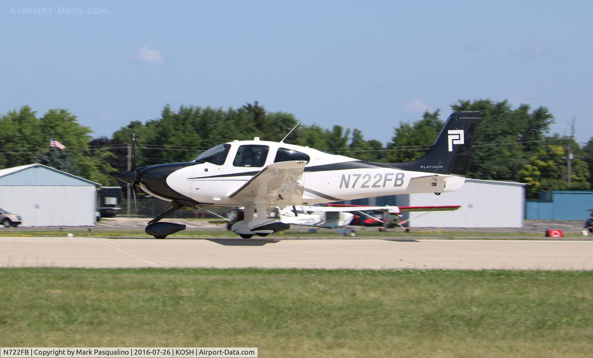 N722FB, 2014 Cirrus SR22 C/N 4043, Cirrus SR22