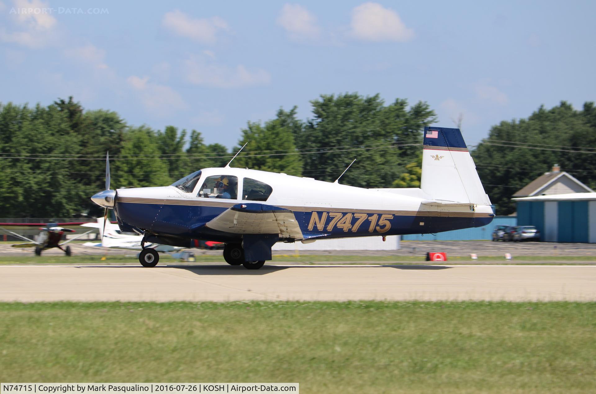 N74715, 1961 Mooney M20B Mark 21 C/N 1715, Mooney M20B