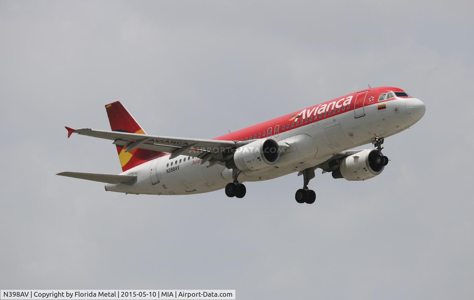 N398AV, 2009 Airbus A320-214 C/N 3988, Avianca