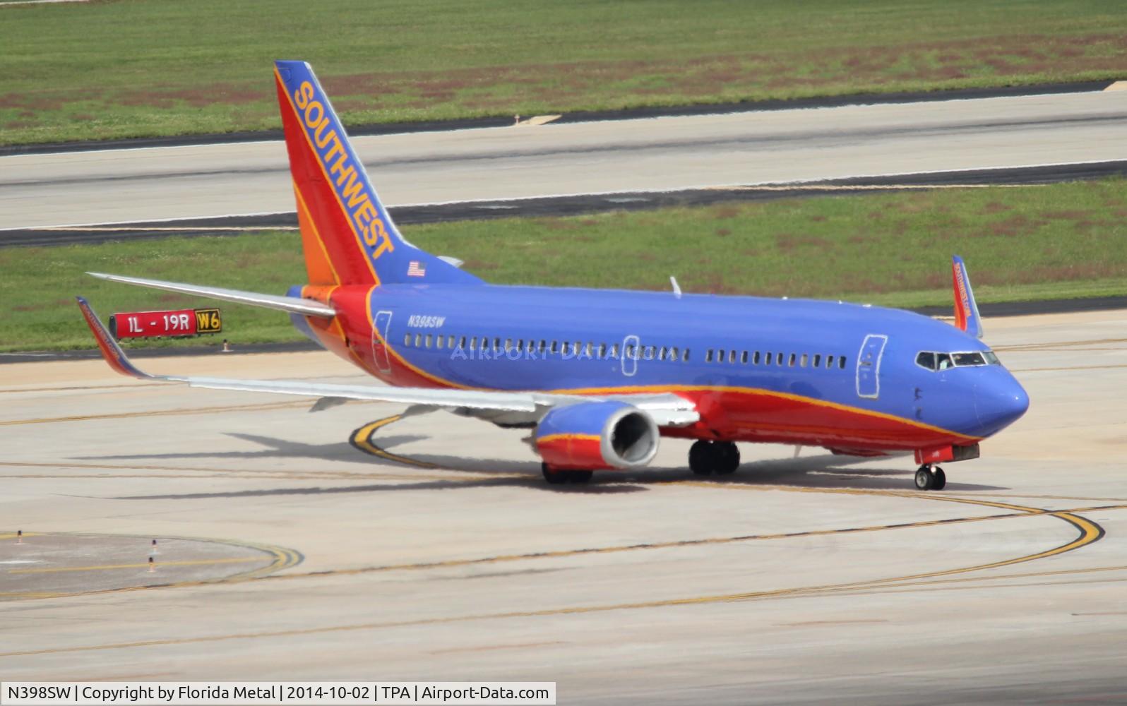 N398SW, 1995 Boeing 737-3H4 C/N 27692, Southwest