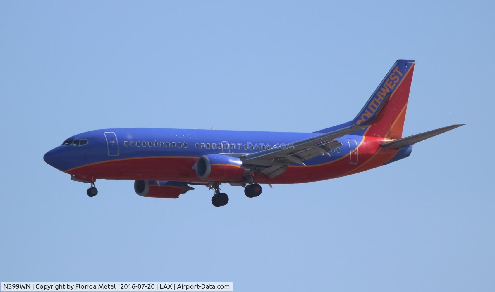 N399WN, 1995 Boeing 737-3H4 C/N 27693, Southwest