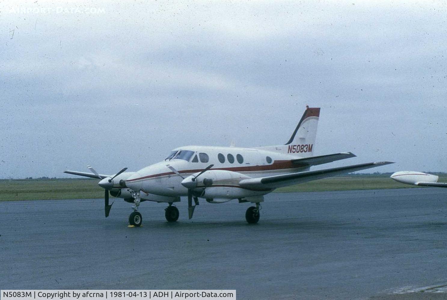 N5083M, 1978 Beech C90 King Air C/N LJ-783, On the ramp at Ada, Oklahoma