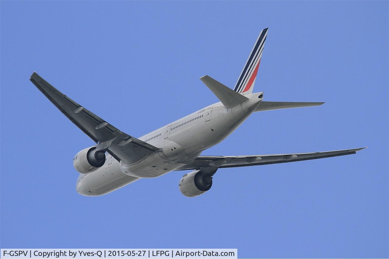 F-GSPV, 2002 Boeing 777-228/ER C/N 28684, Boeing 777-228 (ER), Take off rwy 27L, Roissy Charles De Gaulle airport (LFPG-CDG)