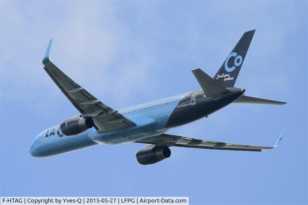 F-HTAG, 2000 Boeing 757-256 C/N 29307, Boeing 757-256, Take off rwy 27L, Paris-Roissy Charles De Gaulle airport (LFPG-CDG)
