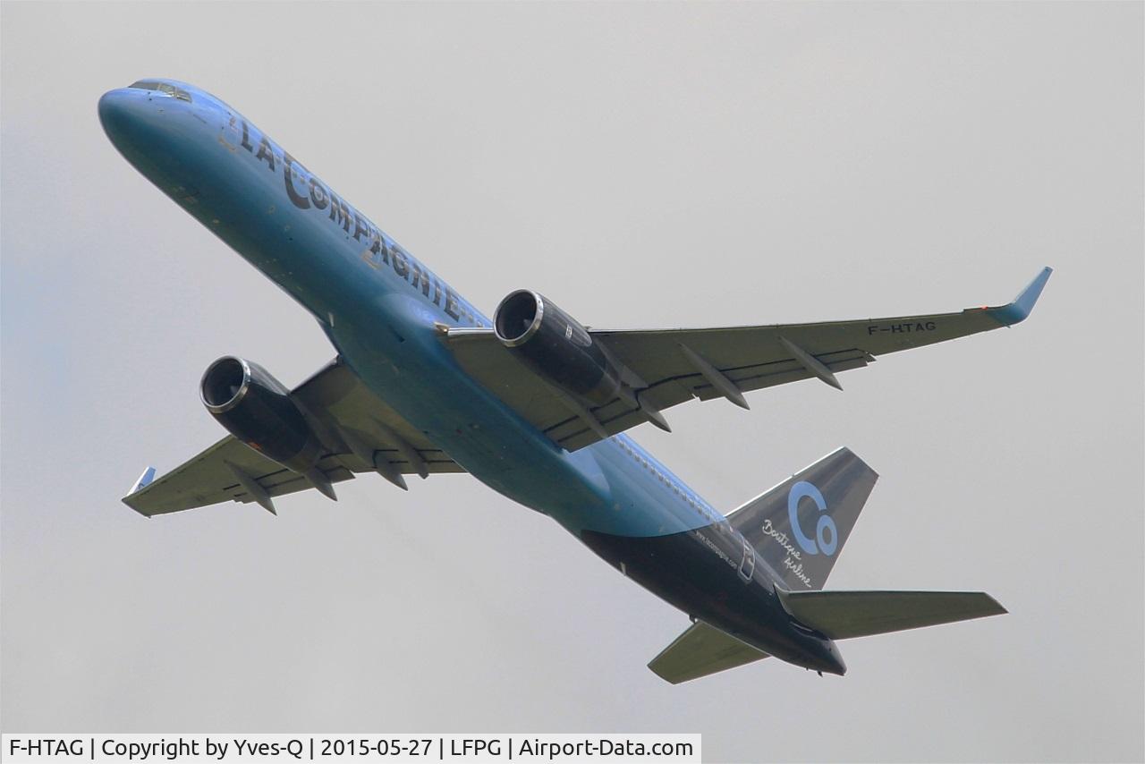 F-HTAG, 2000 Boeing 757-256 C/N 29307, Boeing 757-256, Take off rwy 27L, Paris-Roissy Charles De Gaulle airport (LFPG-CDG)