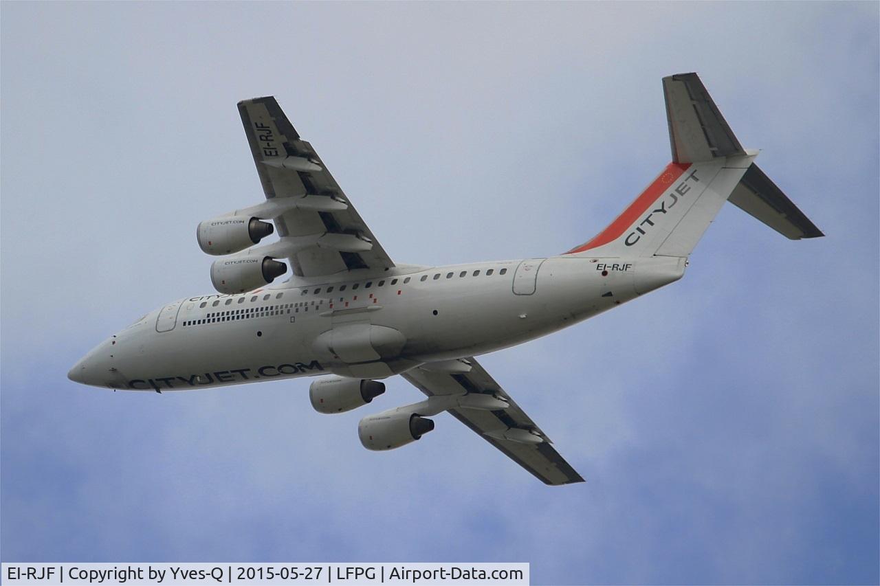 EI-RJF, 1998 British Aerospace Avro 146-RJ85A C/N E2337, British Aerospace RJ85A, Take off rwy 27L, Paris-Roissy Charles De Gaulle airport (LFPG-CDG)