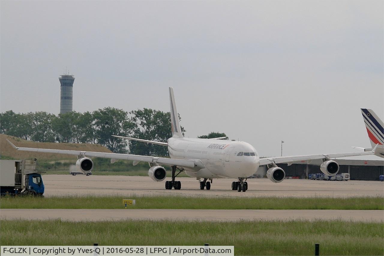 F-GLZK, 1997 Airbus A340-313X C/N 207, Airbus A340-313X, Taxiing, Roissy Charles De Gaulle Airport (LFPG-CDG)