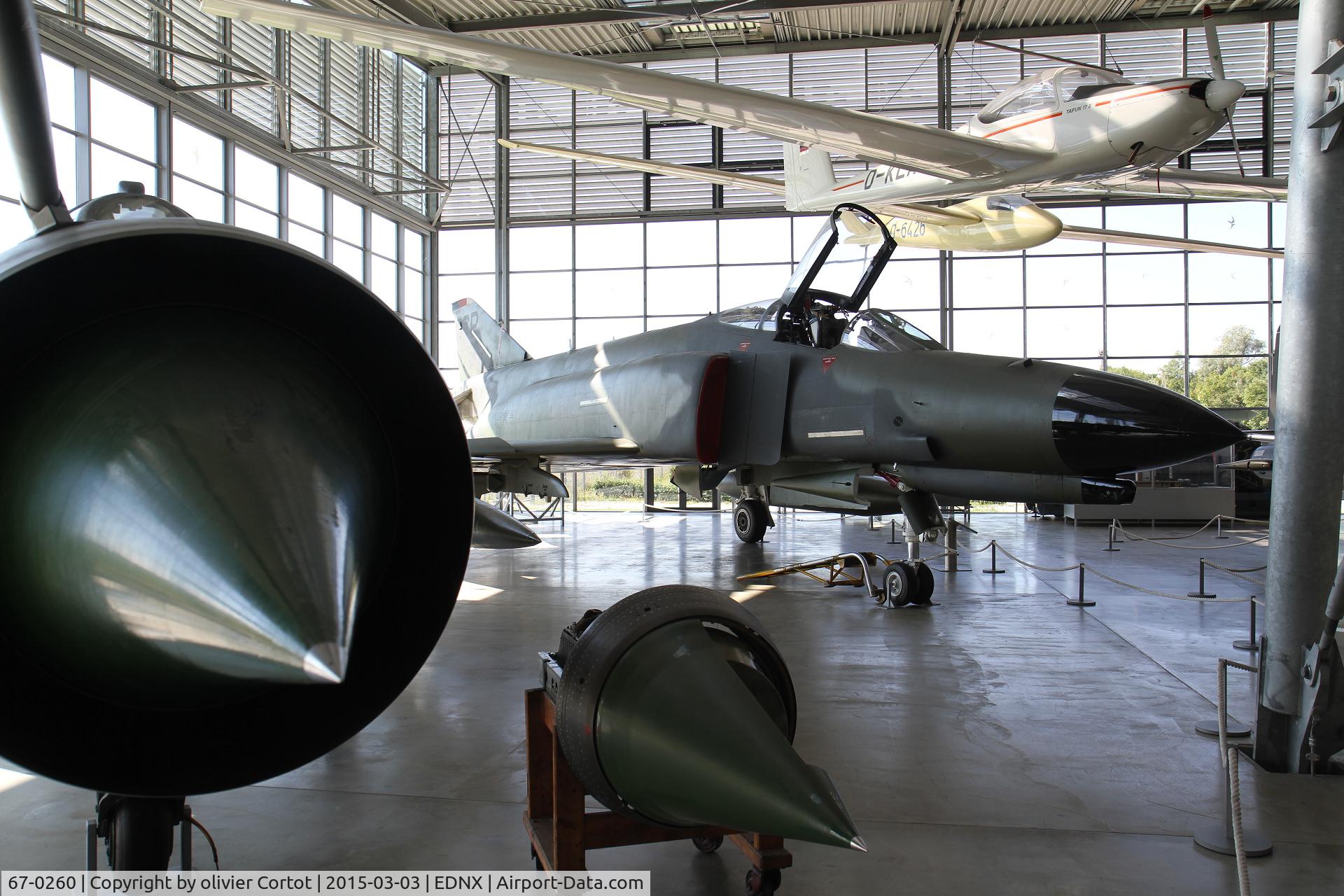 67-0260, 1967 McDonnell Douglas F-4E Phantom II C/N 2972, The two enemies together. In Deutsches Museum Flugwerft Schleissheim, near Munich.