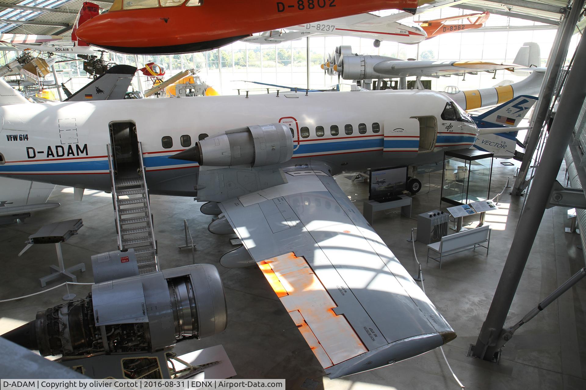 D-ADAM, 1978 VFW-Fokker VFW-614 C/N G17, Now in  the Deutsches Museum Flugwerft Schleissheim, near Munich.