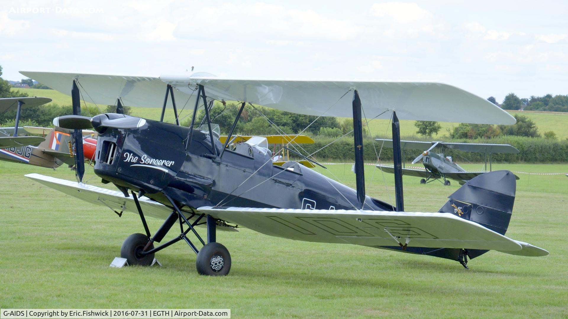 G-AIDS, 1941 De Havilland DH-82A Tiger Moth II C/N 84546, 3. G-AIDS at 'A Gathering of Moths,' Old Warden Aerodrome, Beds, July 2016.