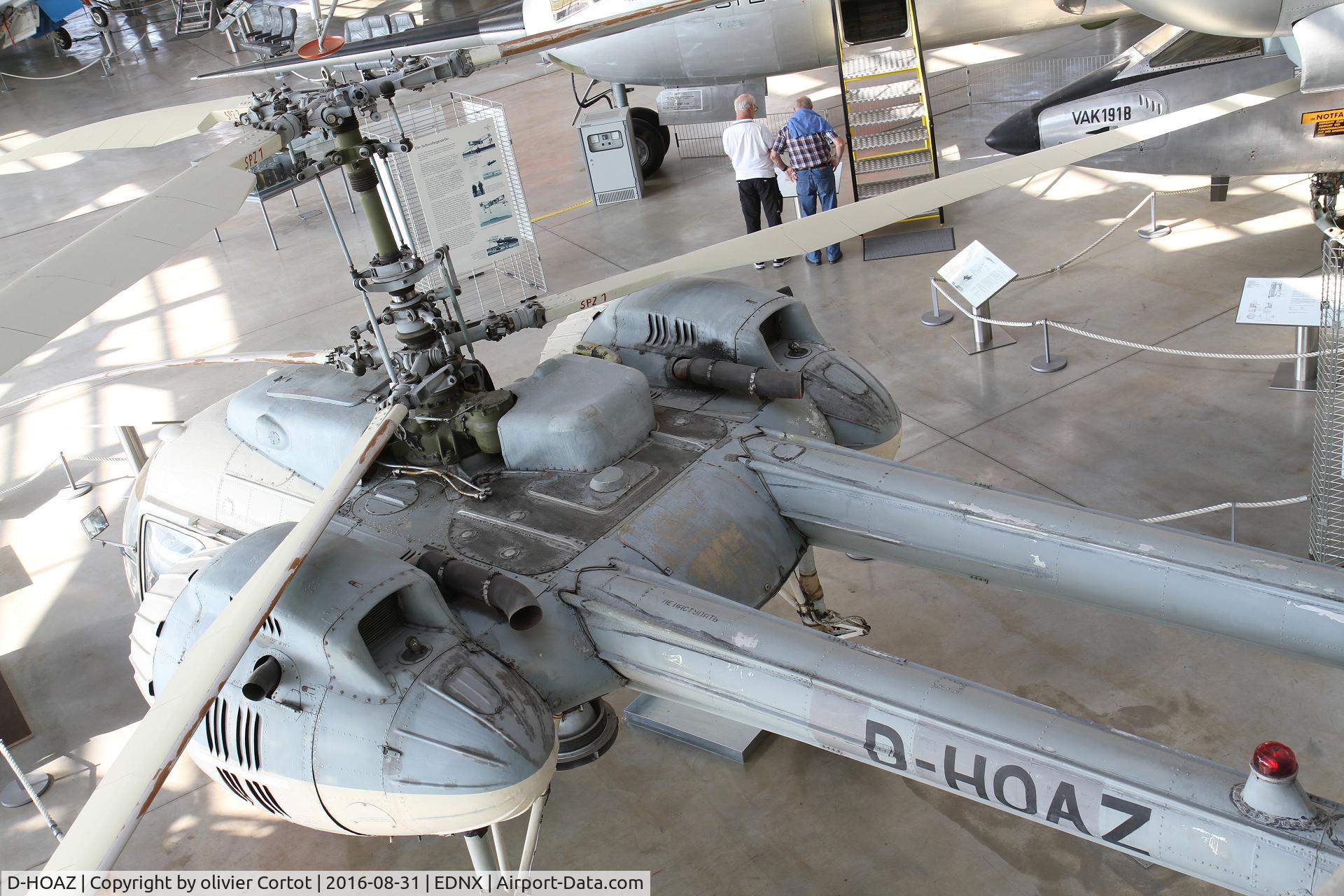 D-HOAZ, Kamov Ka-26 Hoodlum C/N 7605615, View on the engines. In Deutsches Museum Flugwerft Schleissheim, near Munich.