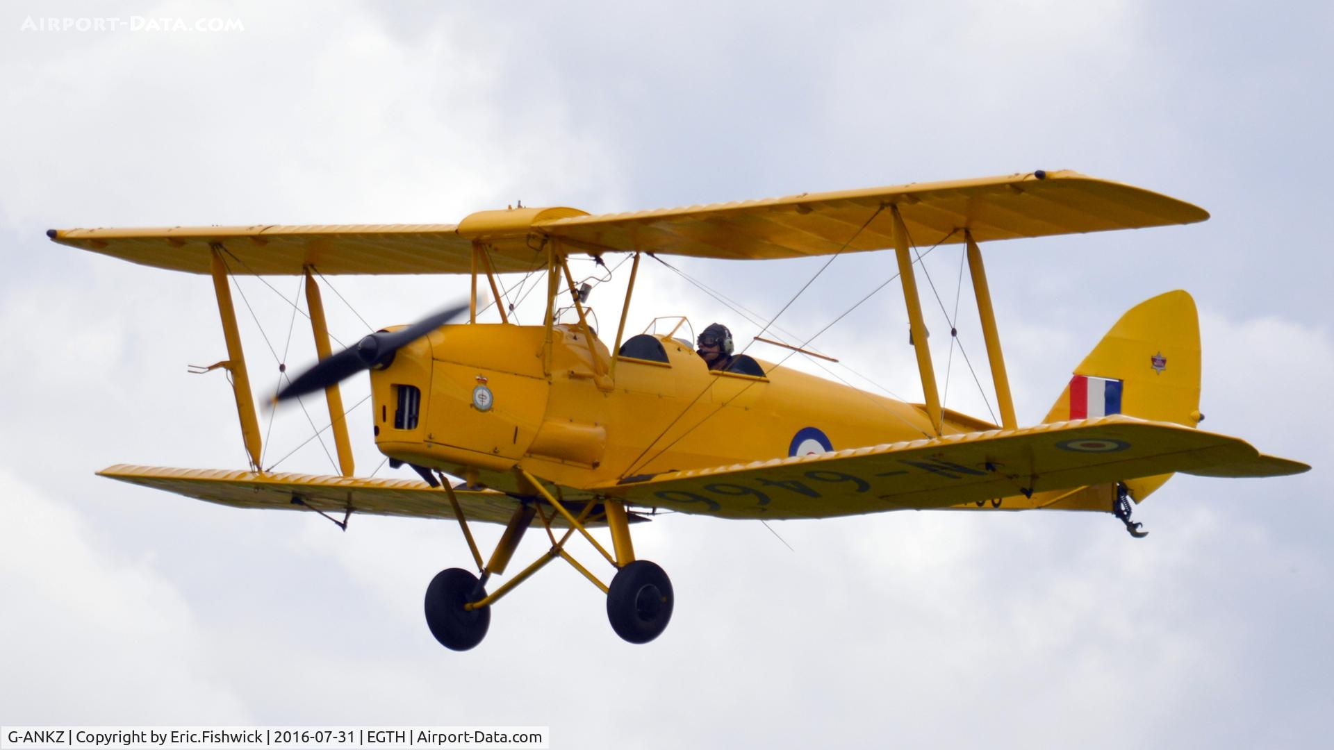 G-ANKZ, 1938 De Havilland DH-82A Tiger Moth II C/N 3803, 43. G-ANKZ at 'A Gathering of Moths,' Old Warden Aerodrome, Beds, July 2016.