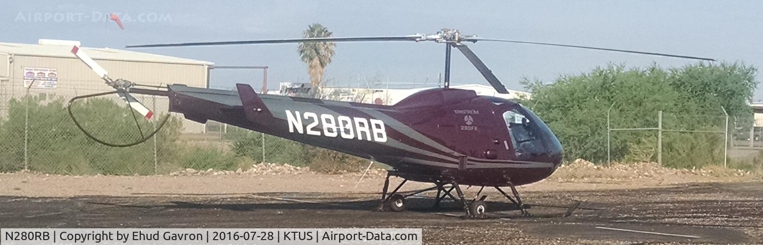 N280RB, Enstrom 280FX Shark C/N 2129, N280RB before takeoff