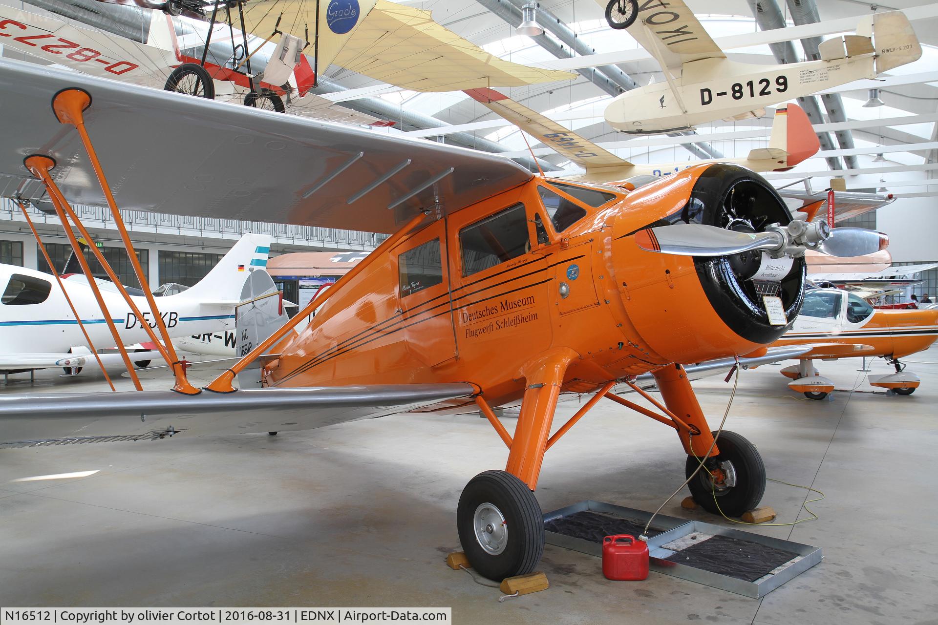 N16512, 1936 Waco YKS-6 C/N 4504, In Deutsches Museum Flugwerft Schleissheim, near Munich.